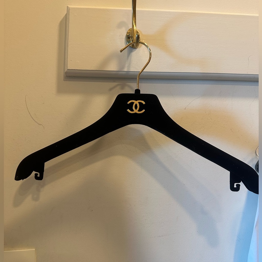 Chanel Black Velvet Dress Hanger!
